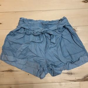 Aerie high wasted tie shorts